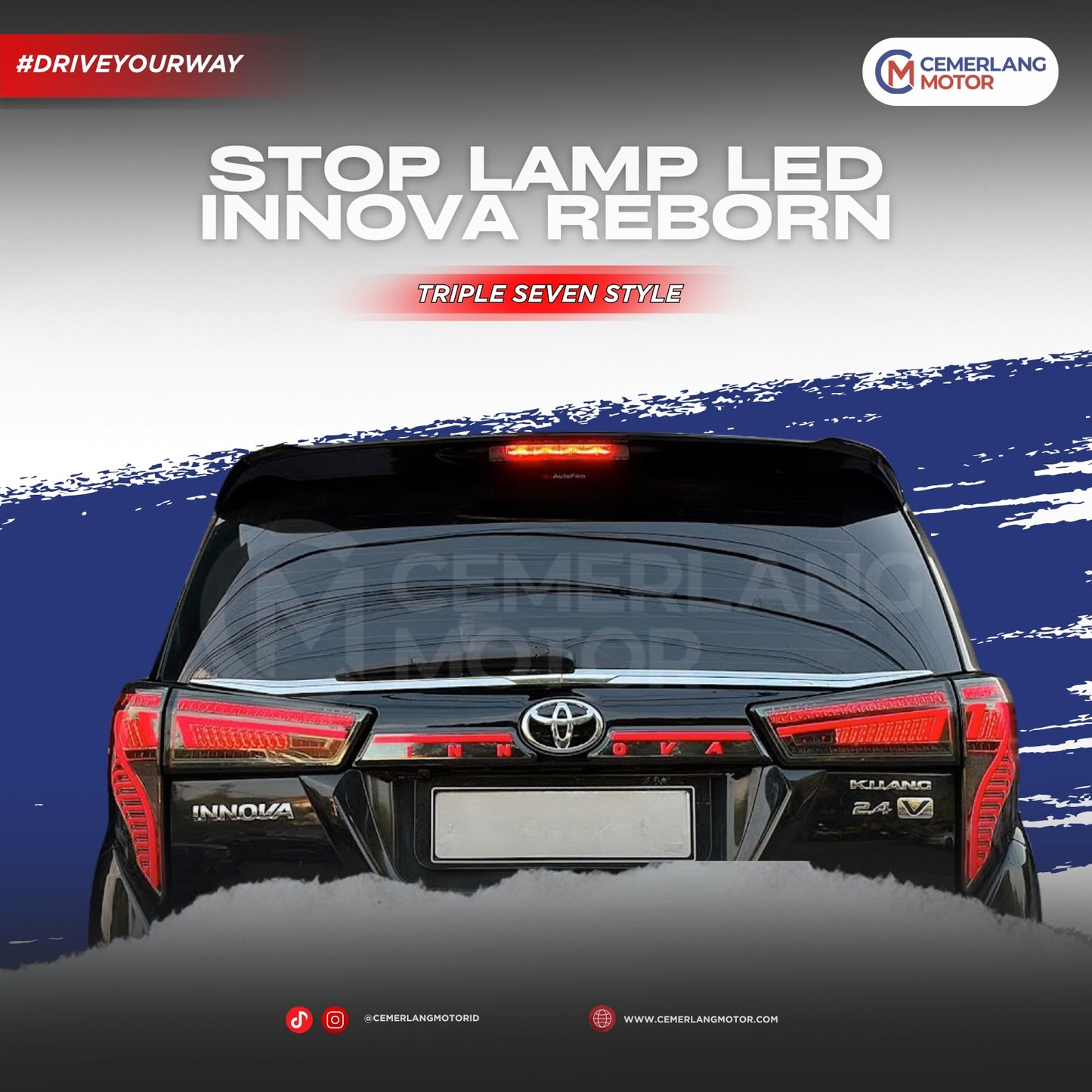 STOP LAMP LED INNOVA REBORN TRIPLE SEVEN STYLE + TRUNK LID