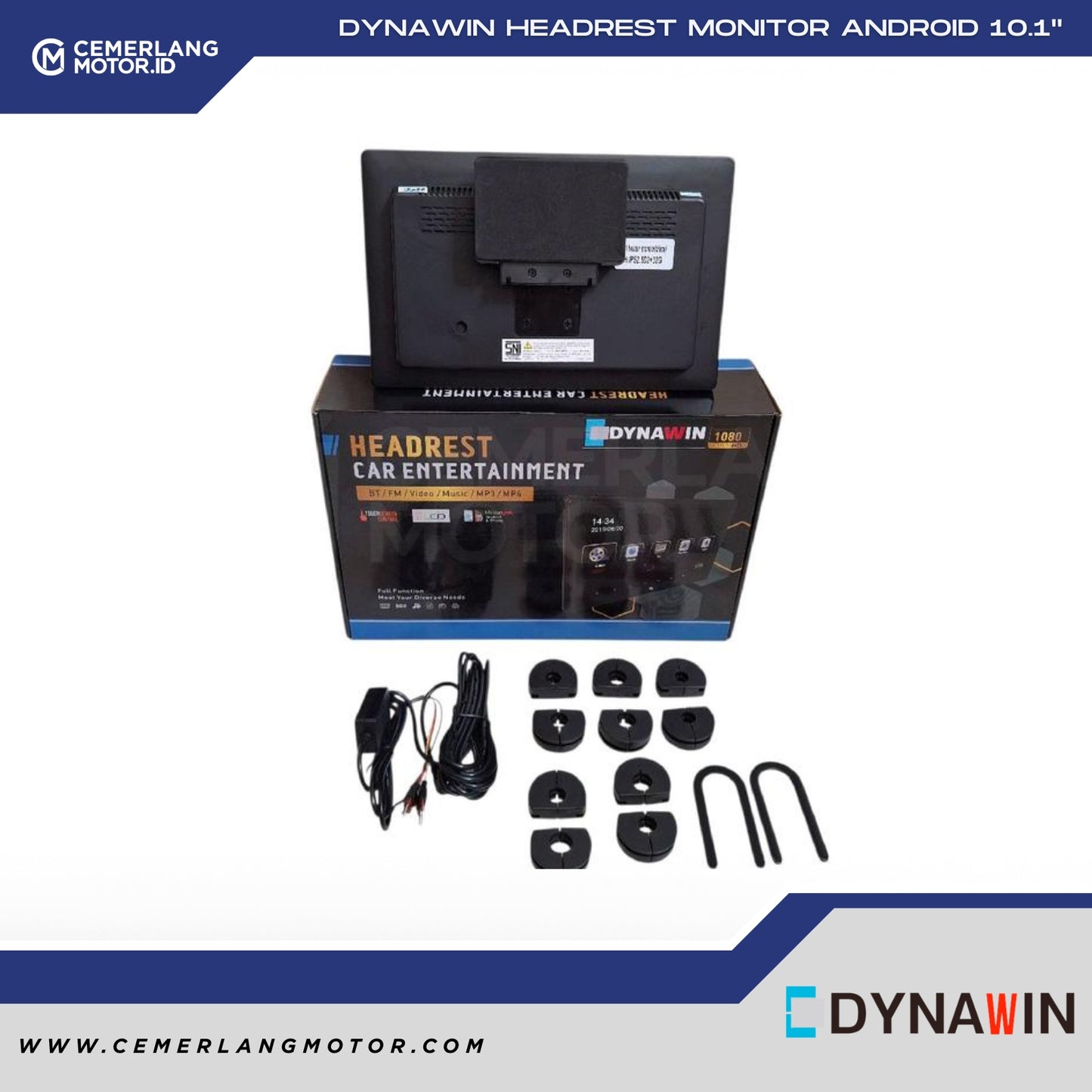 DYNAWIN HEADREST MONITOR ANDROID 10.1" 2+32GB