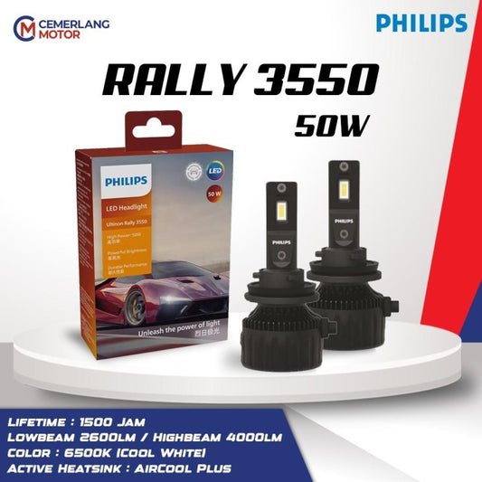 Philips Lampu LED Ultinon Rally 3550 6500K 50W