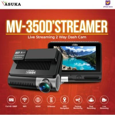 Mirai Vision Dashcam MV 350D'Streamer