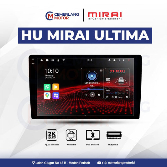 MIRAI HEAD UNIT ANDROID MR ULTIMA RAM 12+512 GB