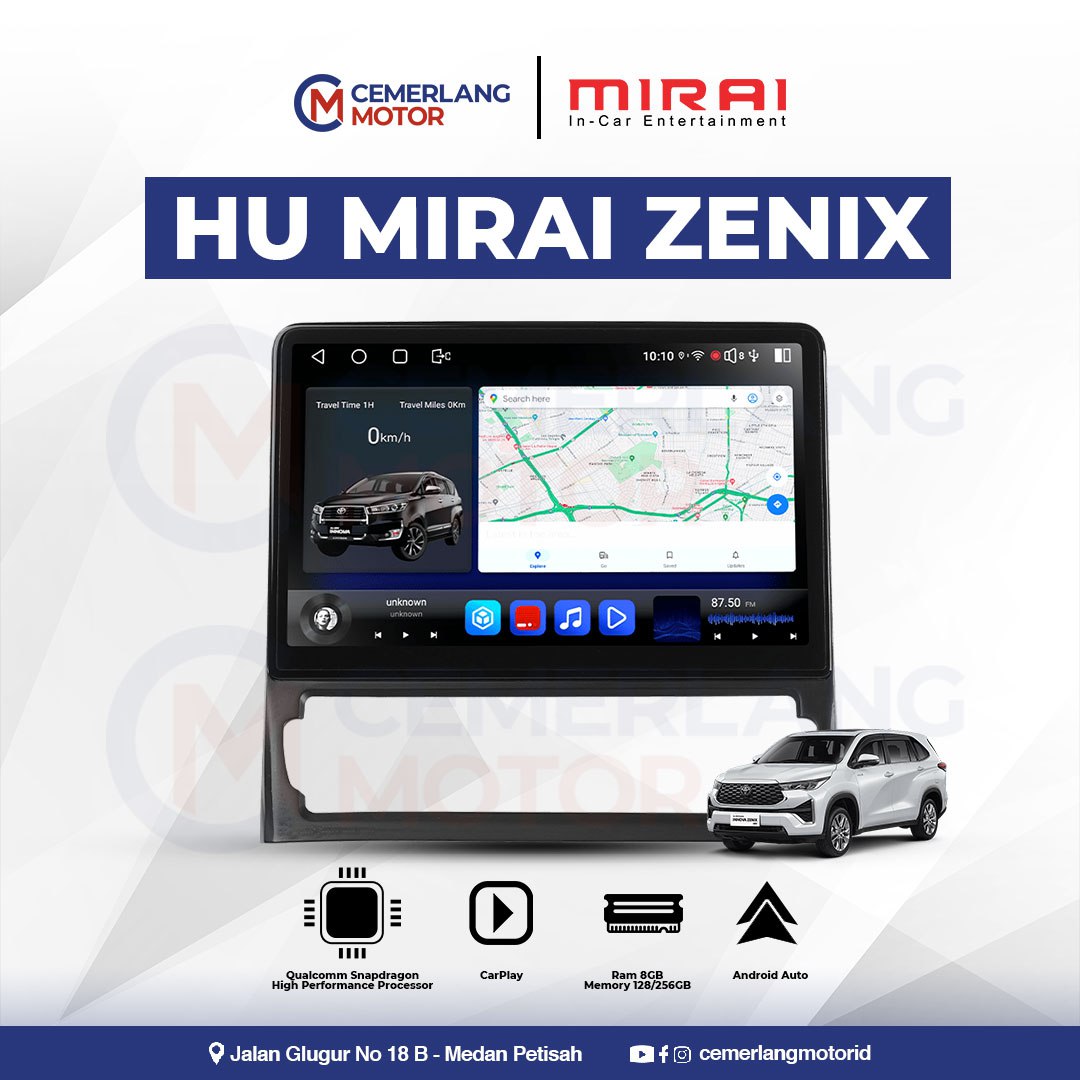 MIRAI HEAD UNIT ANDROID Z SERIES FOR ZENIX MR-1032 RAM 8+128 GB