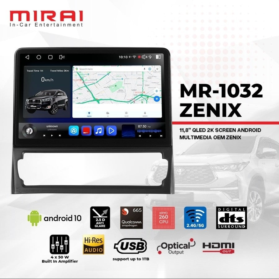 MIRAI HEAD UNIT ANDROID Z SERIES FOR ZENIX MR-1032 RAM 8+128 GB