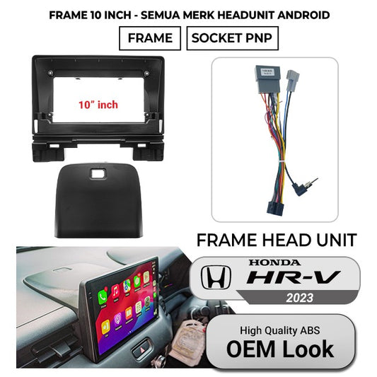 FRAME HEAD UNIT HONDA HRV H-RV 2022 2023 2024 10 inch SLIM JDM STYLE