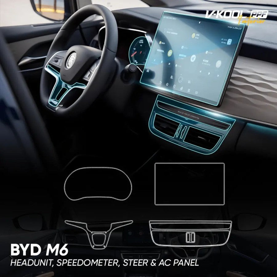 VKOOL PPF INTERIOR PROTECTOR ANTI GORES SCREEN BYD M6