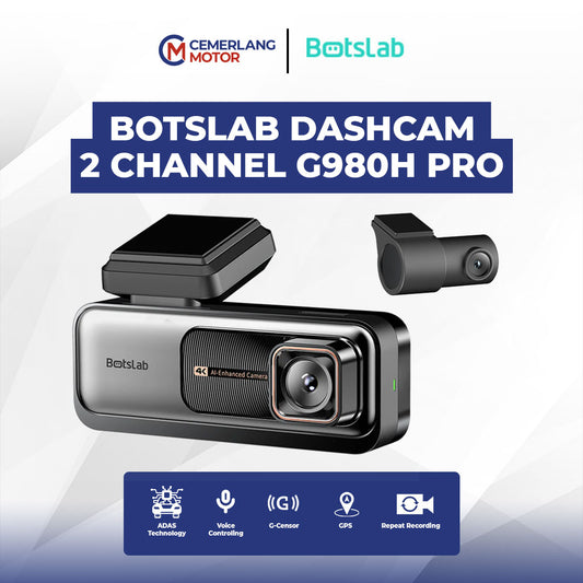 BOTSLAB DASHCAM DVR 2 CHANNEL G980H PRO