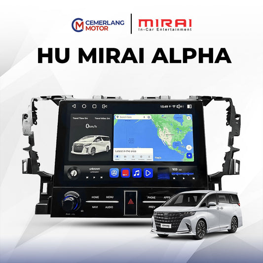 MIRAI HEAD UNIT ANDROID ALPHA FOR ALPHARD MR-1032 RAM 8+128 GB