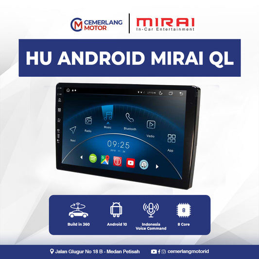 MIRAI HEAD UNIT ANDROID QLED X-SERIES MR-9032/1032 8+256 GB