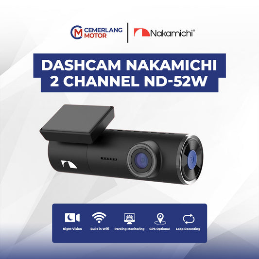 NAKAMICHI DASHCAM DVR 2 CHANNEL ND-52W