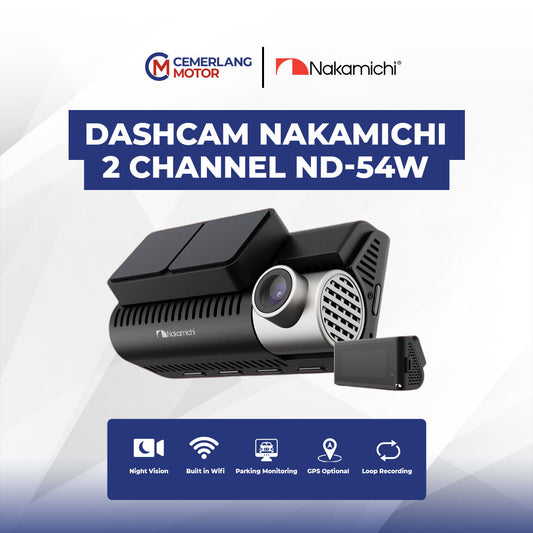 NAKAMICHI DASHCAM DVR 2 CHANNEL ND-54W