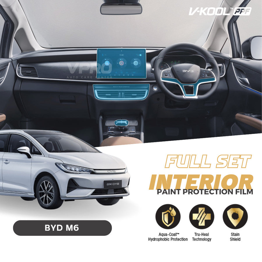 VKOOL PPF INTERIOR PROTECTOR ANTI GORES SCREEN BYD M6 – Cemerlang Motor