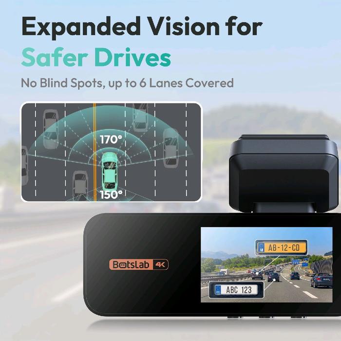 BOTSLAB DASHCAM DVR 2 CHANNEL G980H PRO