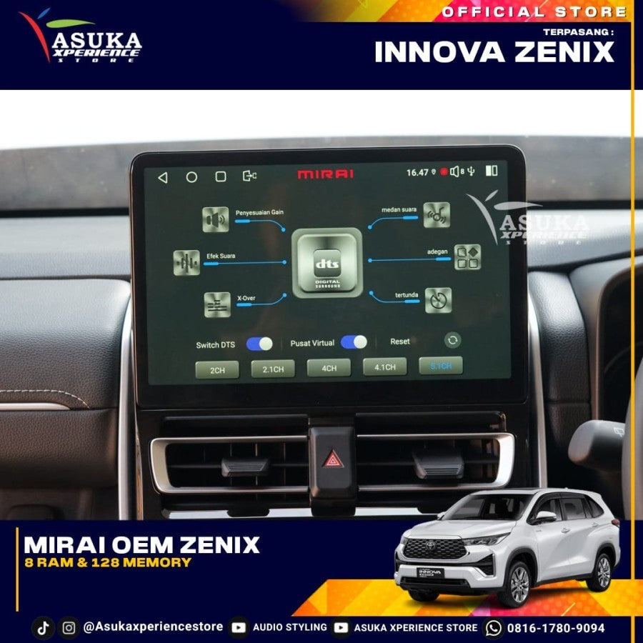 MIRAI HEAD UNIT ANDROID Z SERIES FOR ZENIX MR-1032 RAM 8+128 GB