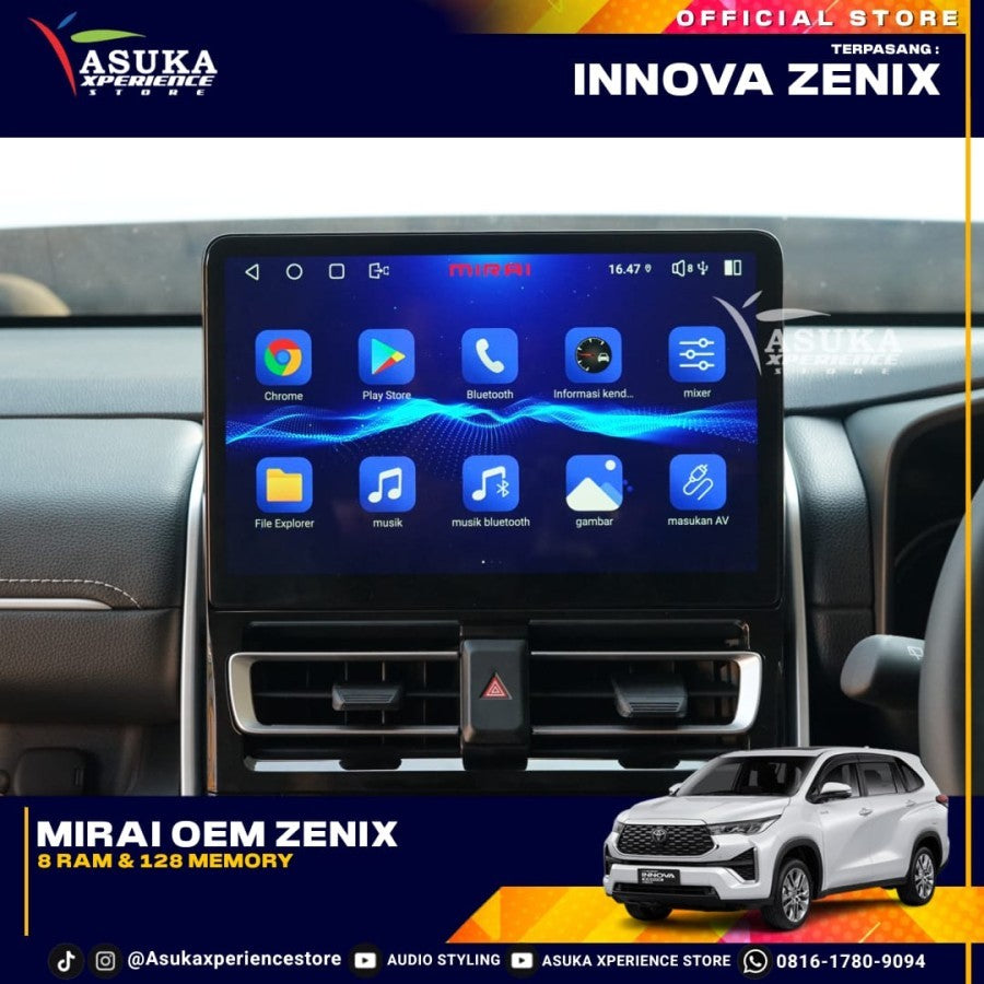 MIRAI HEAD UNIT ANDROID Z SERIES FOR ZENIX MR-1032 RAM 8+128 GB