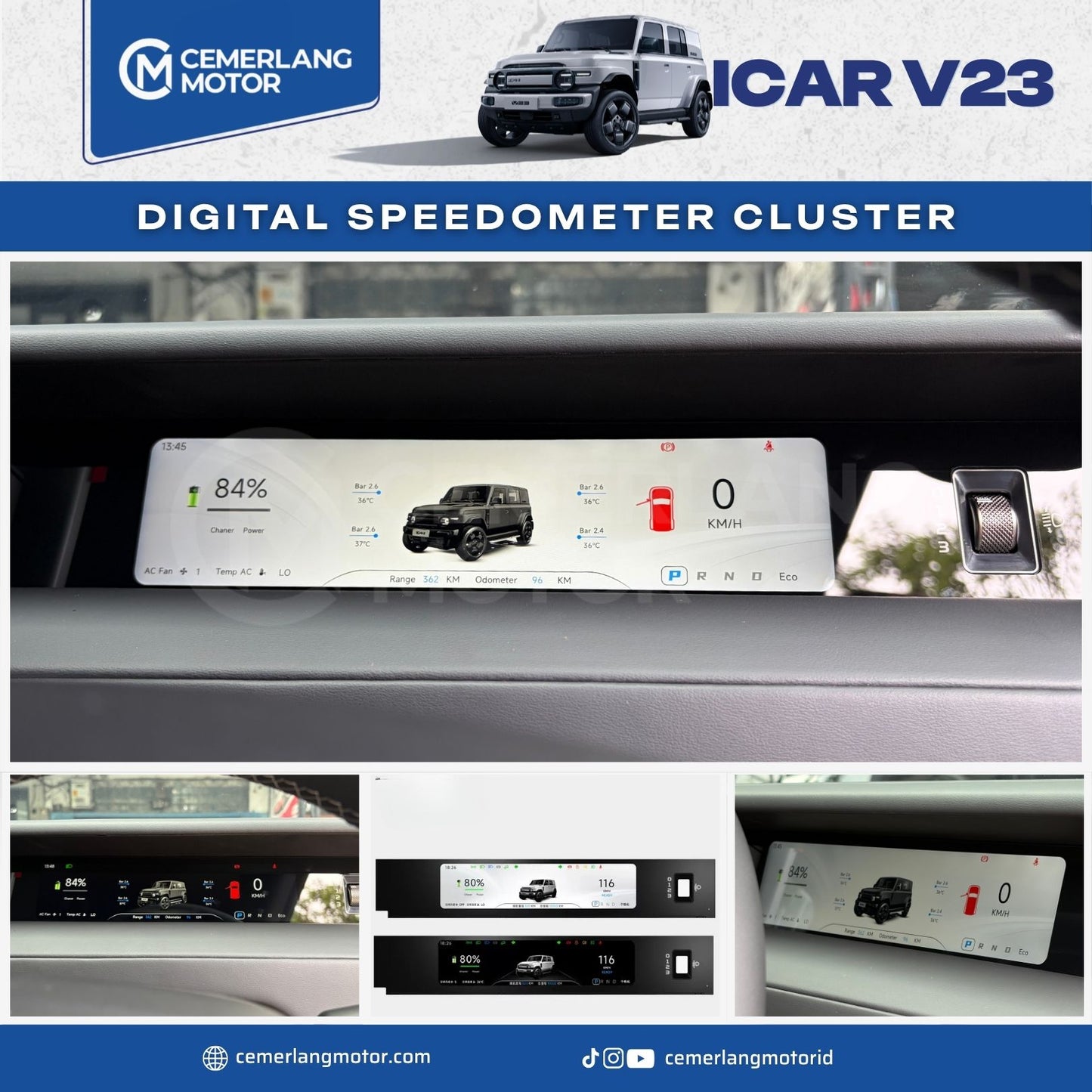 DIGITAL SPEEDOMETER CLUSTER ICAR V23