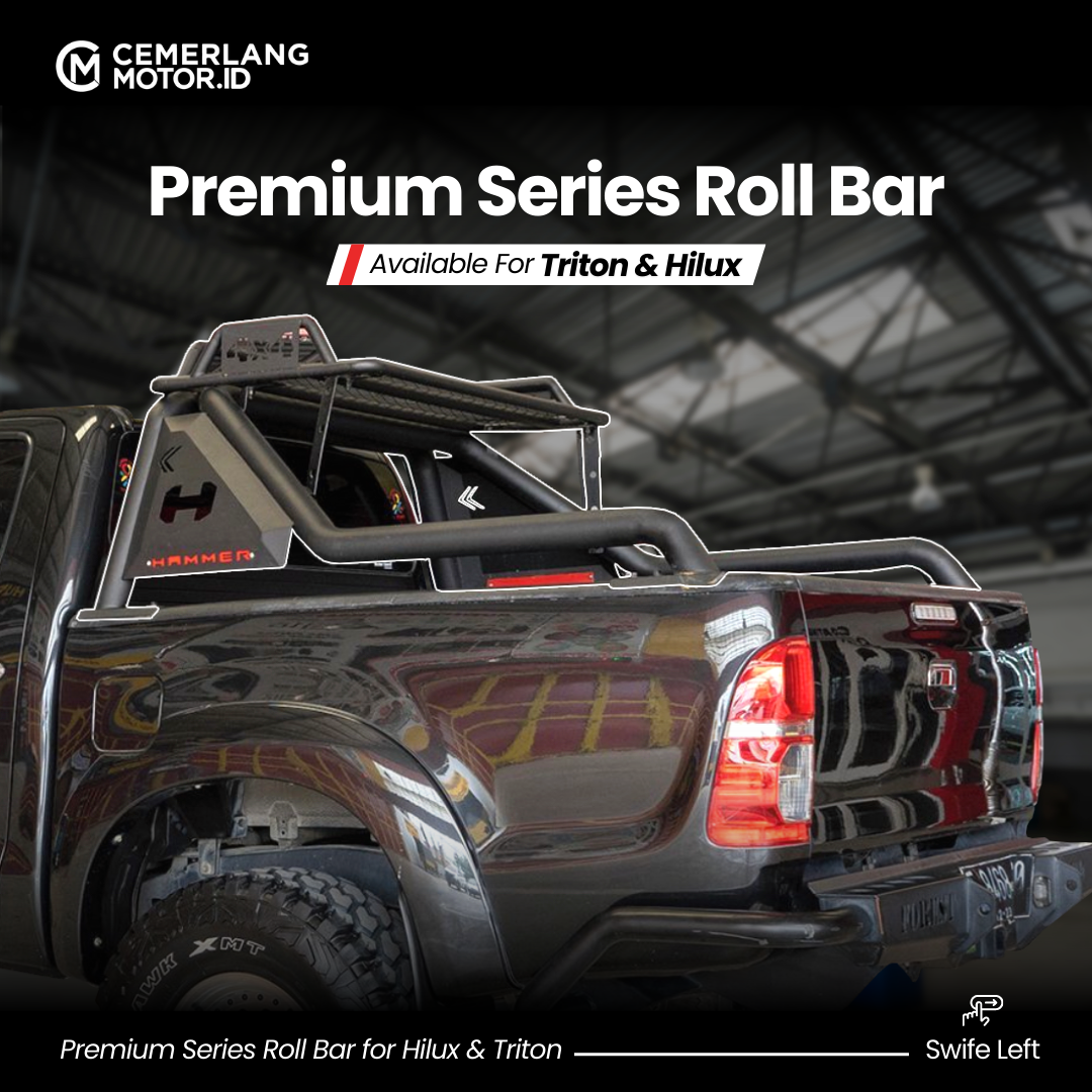 ROLL BAR MODEL HAMMER PREMIUM SERIES + RACK FOR TRITON 2017 - ON