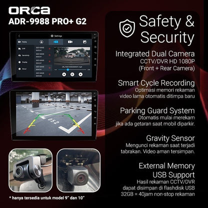 ORCA HEAD UNIT ANDROID STANDARD PRO+ G2 7 INCH 4+128 GB