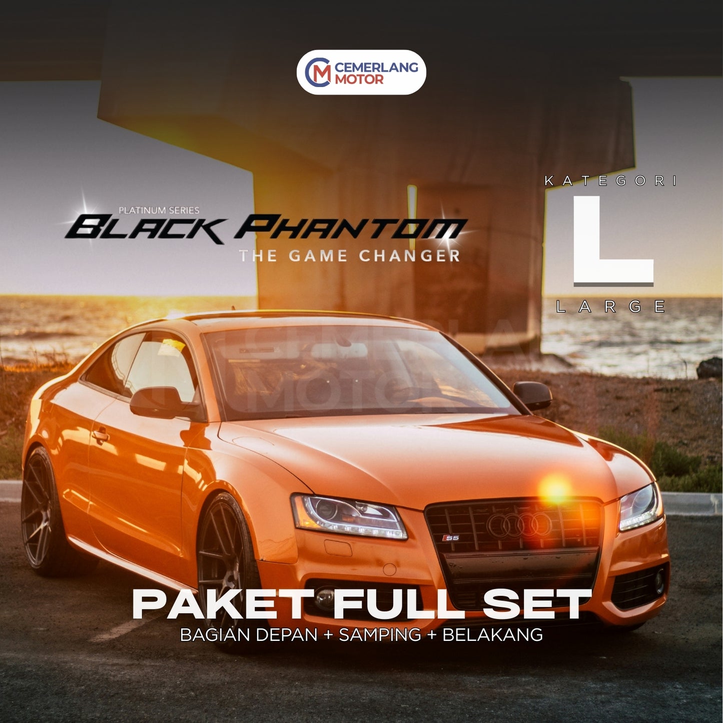KACA FILM SOLARGARD BLACK PHANTOM FULL SET