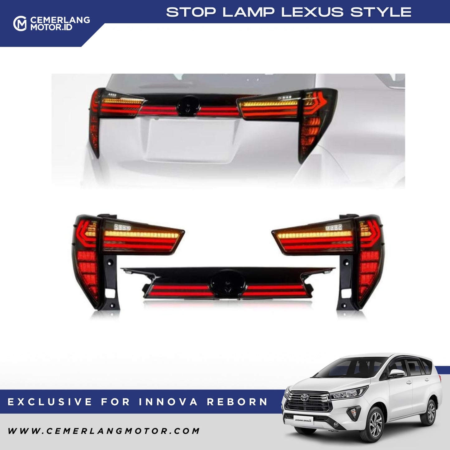 STOP LAMP LED INNOVA REBORN MODEL LEXUS STYLE – Cemerlang Motor