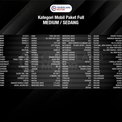 KACA FILM 3M BLACK BEAUTY FULL SET