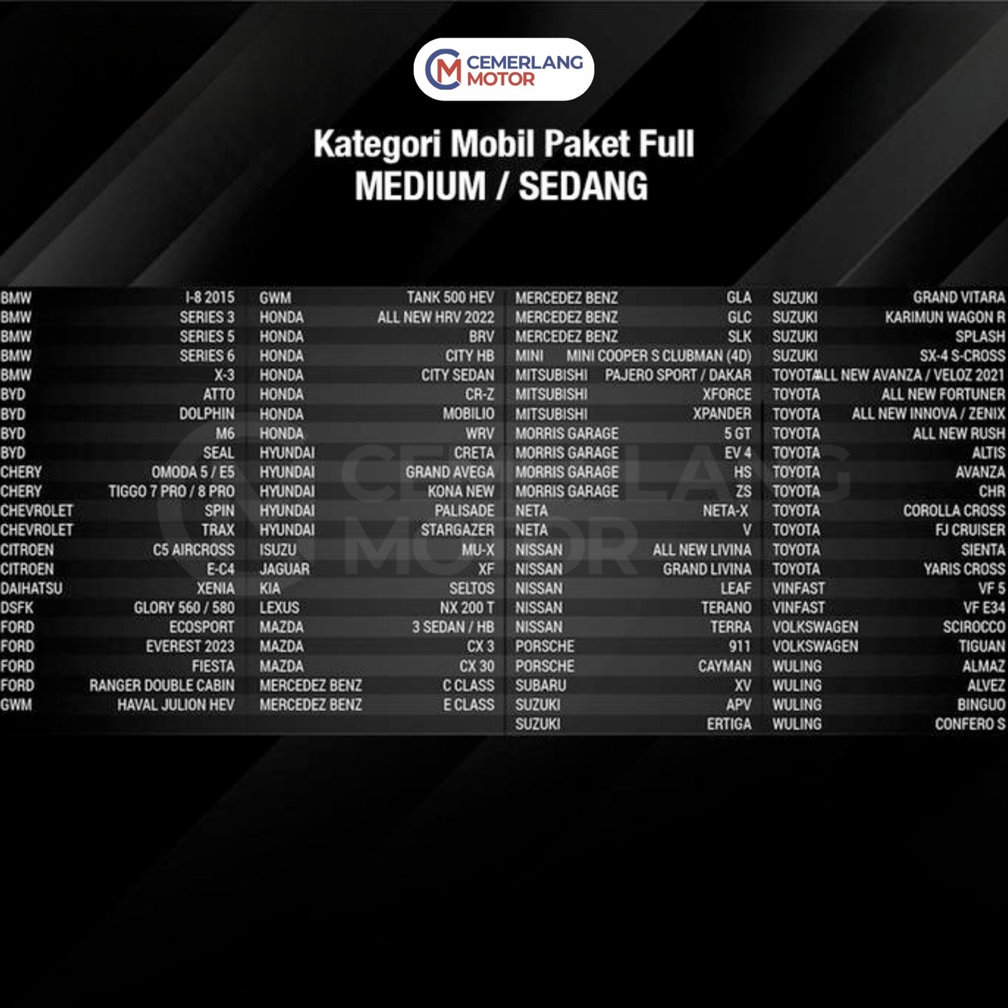 KACA FILM LLUMAR SILVER SERIES FULL SET