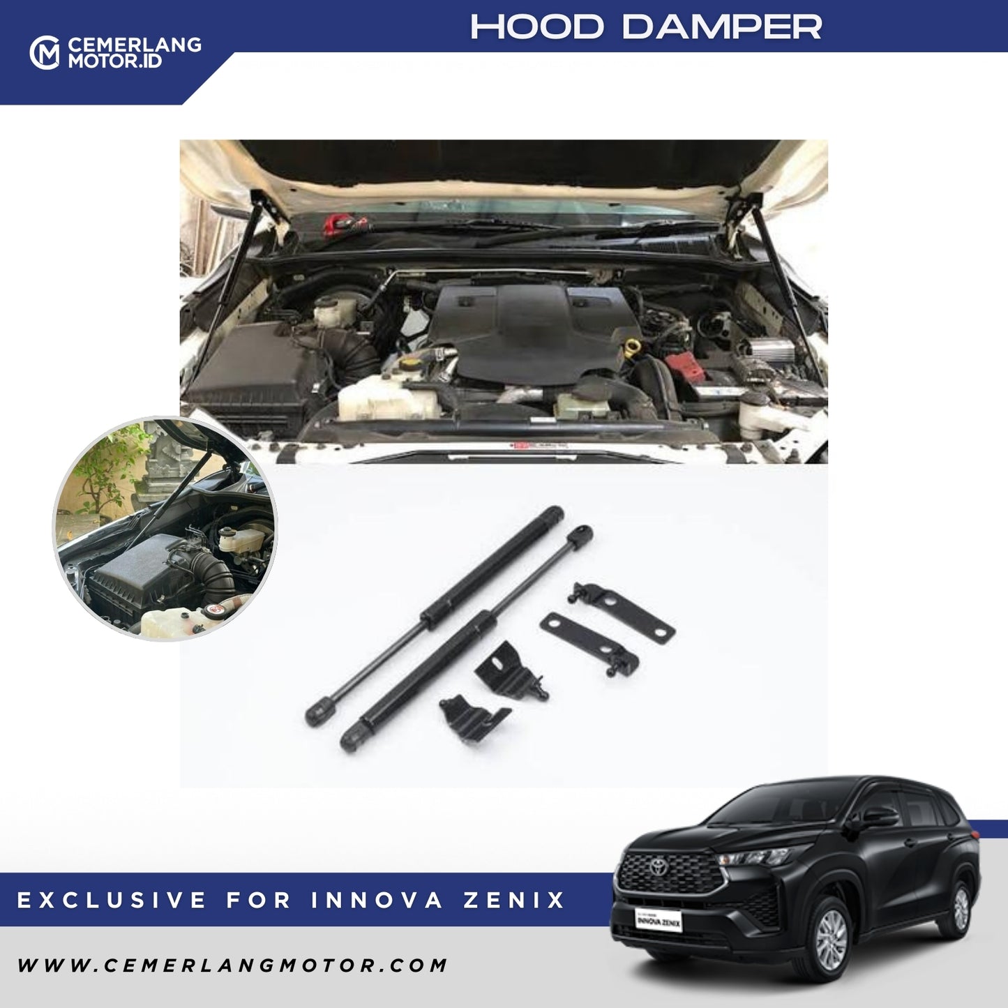 CRATO HOOD DAMPER SHOCK KAP MESIN