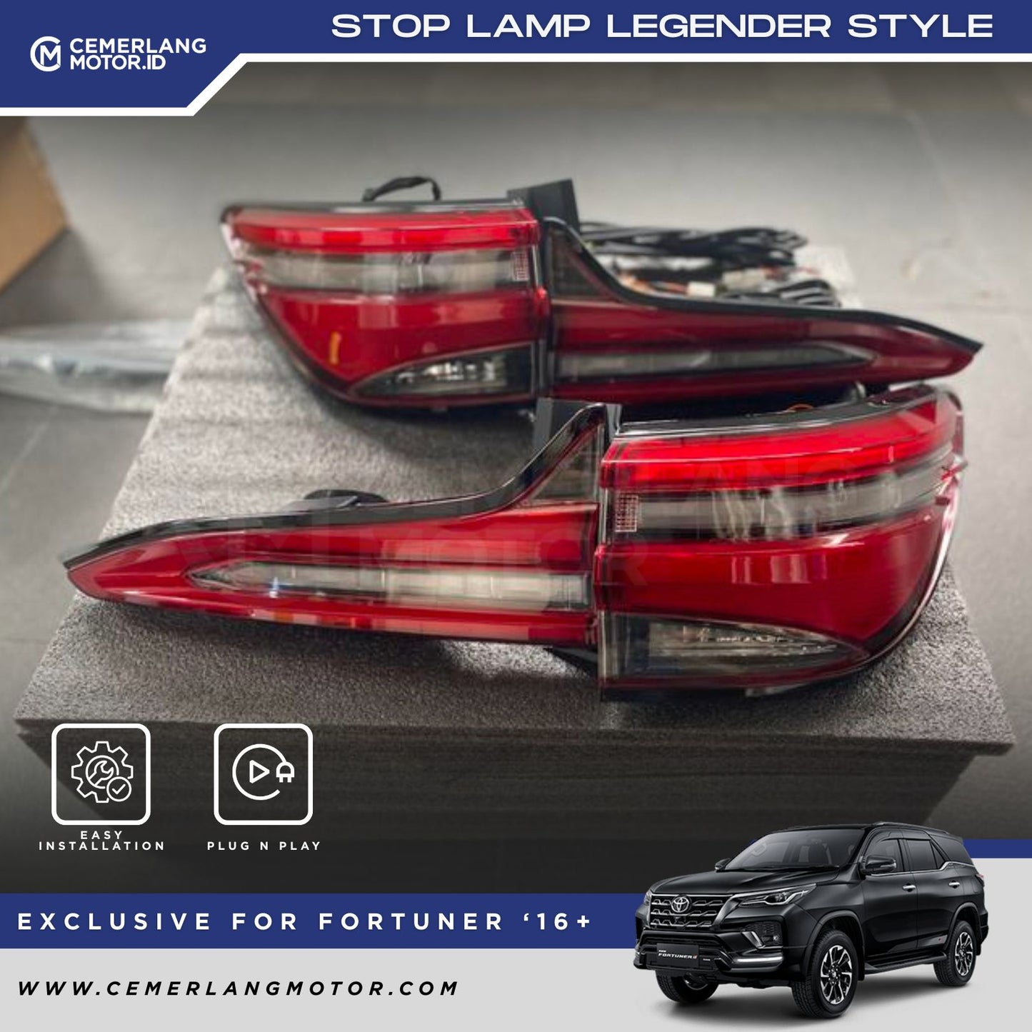 STOP LAMP FORTUNER VRZ LEGENDER STYLE