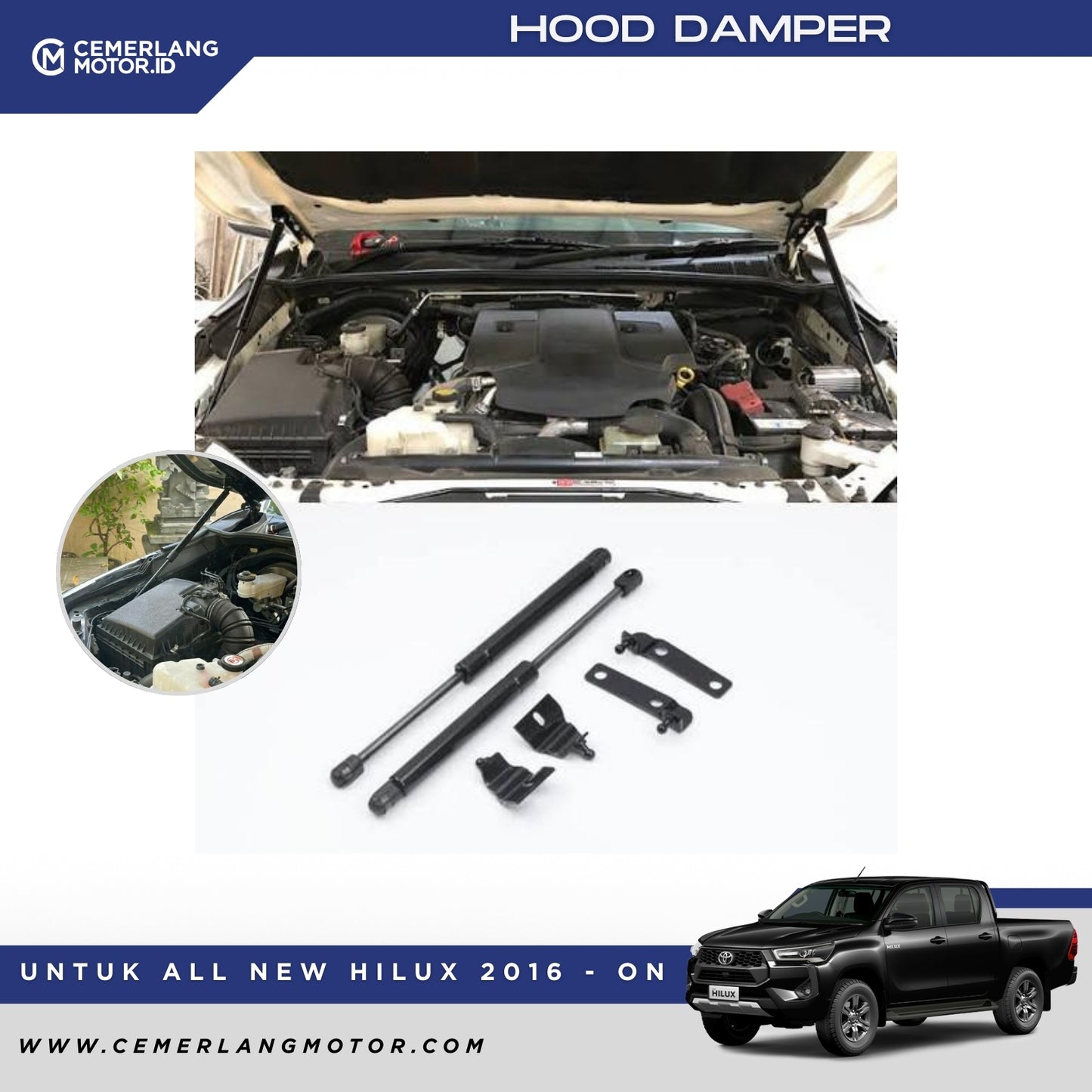 CRATO HOOD DAMPER SHOCK KAP MESIN