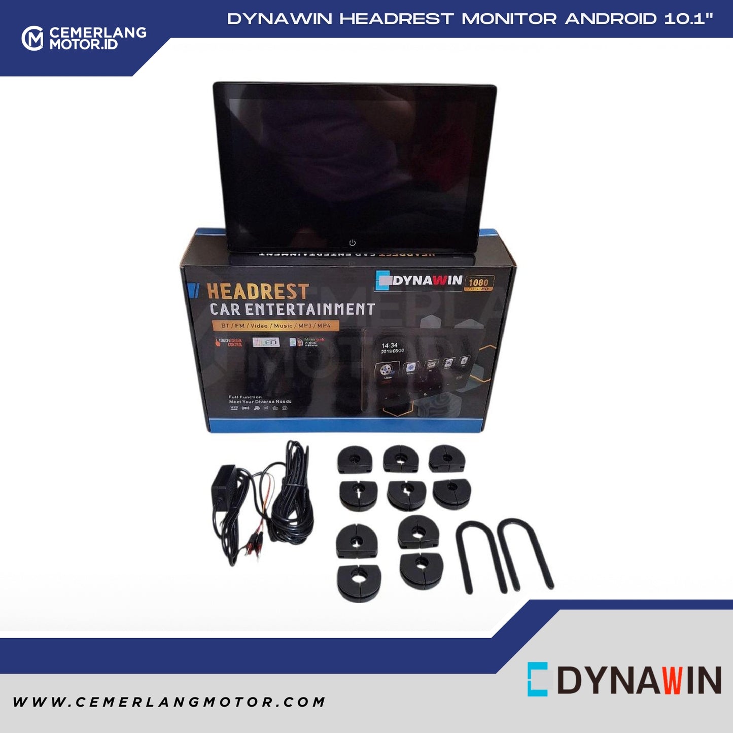DYNAWIN HEADREST MONITOR ANDROID 10.1" 2+32GB