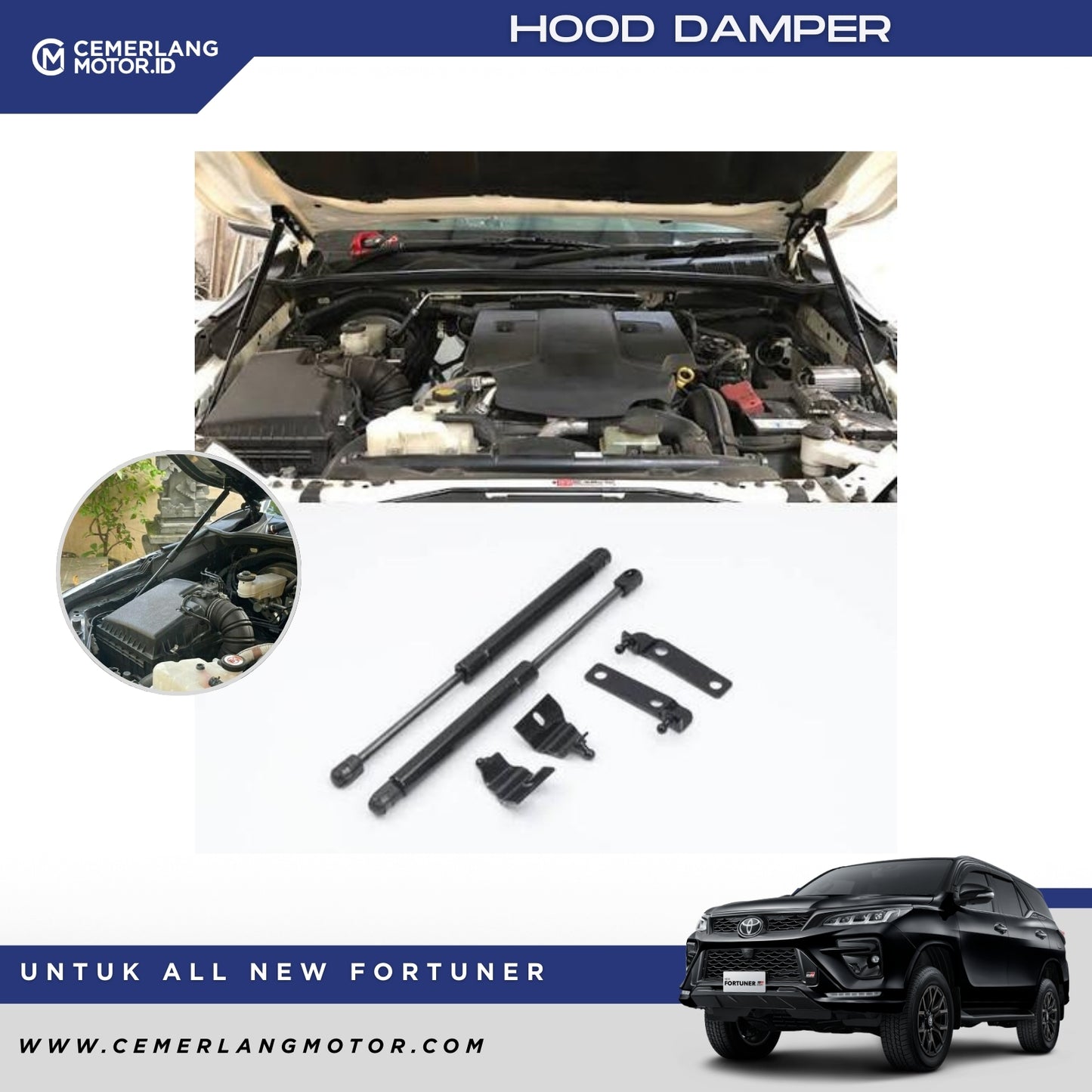 CRATO HOOD DAMPER SHOCK KAP MESIN