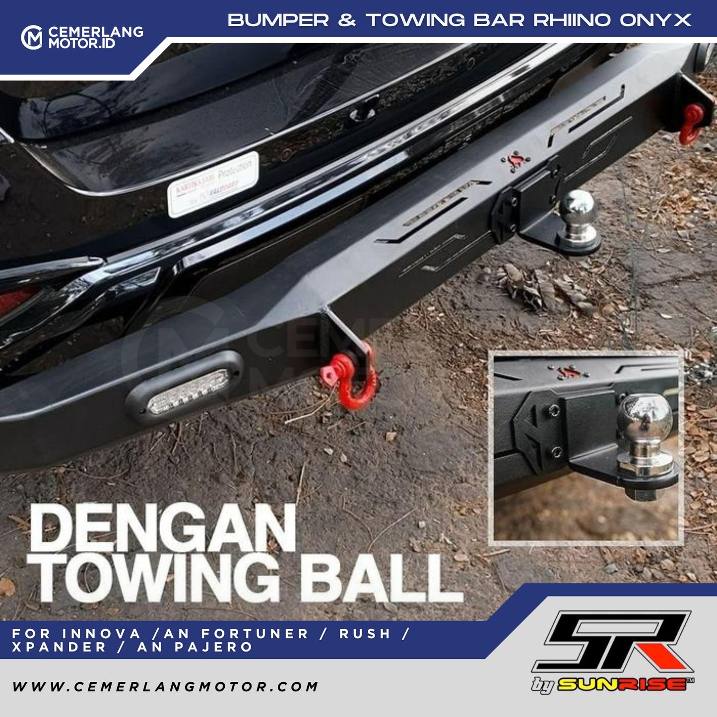 BUMPER BELAKANG SR RHINO ONYX