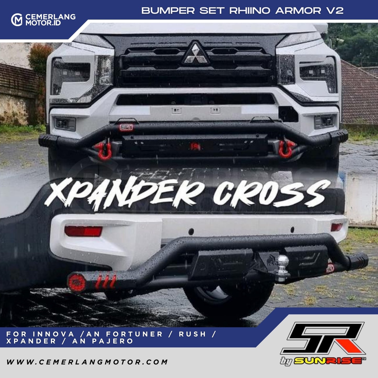 BUMPER BELAKANG SR RHIINO ARMOR V2