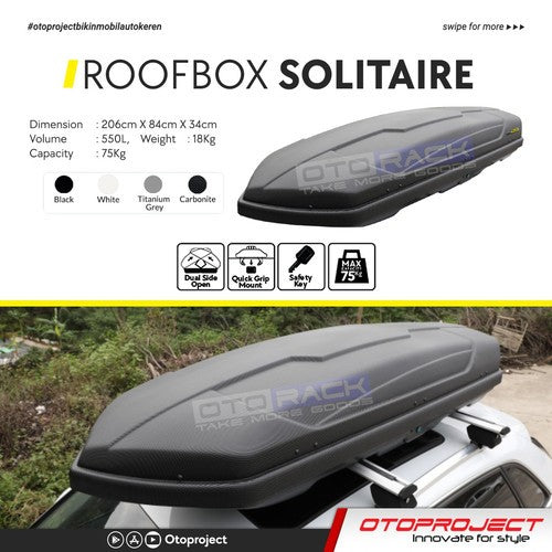 ROOF BOX OTORACK SOLITAIRE SERIES 550L