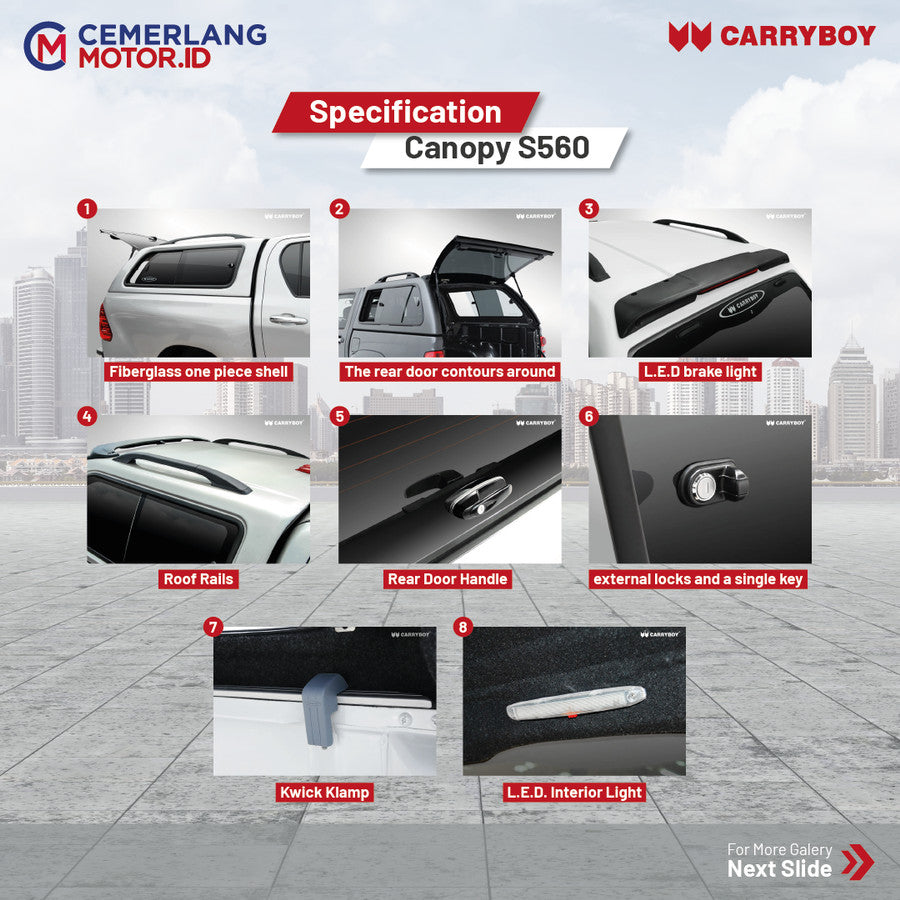 CARRYBOY S560 CANOPY COVER IMPORT THAILAND