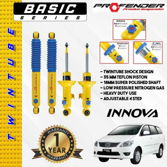 PROFENDER SHOCK BREAKER ADJUSTABLE TOYOTA INNOVA REBORN 2004 - 2021