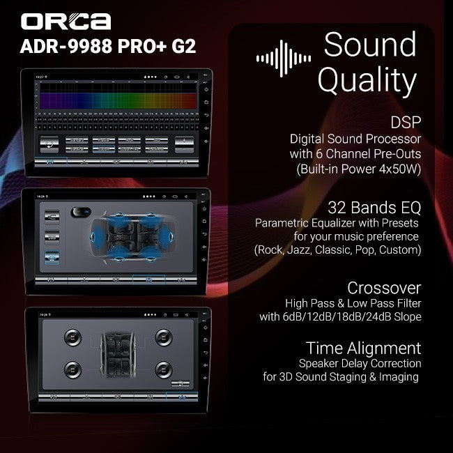ORCA HEAD UNIT ANDROID STANDARD PRO+ G2 7 INCH 4+128 GB