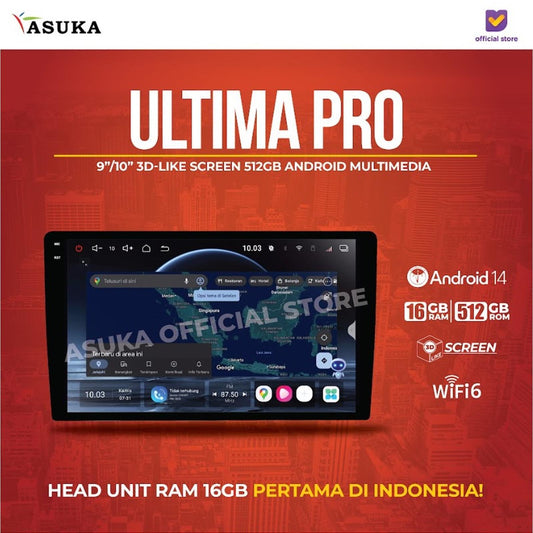 HEAD UNIT ANDROID MIRAI MR ULTIMA PRO RAM 16GB+512 GB