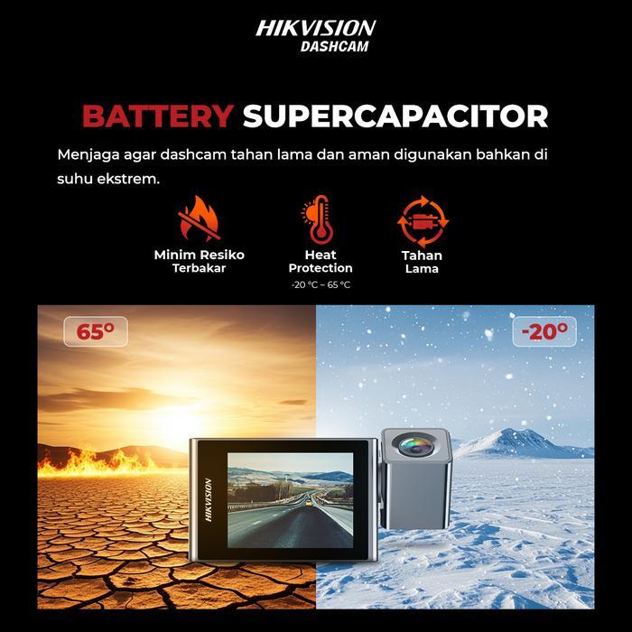 HIKVISION C8 PRO 3.5K Dashcam ADAS Voice Control Dual Channel Ultra-Clear IPS Screen 2.45"