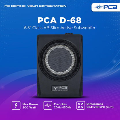 PCA D-68 SUBWOOFER AKTIF SLIM 6.5"