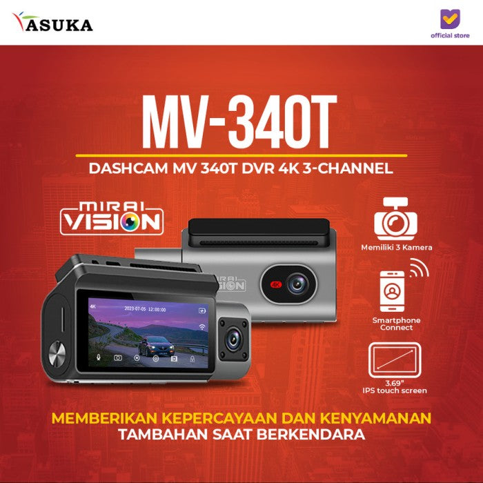 MIRAI VISION DASH CAM MV 340T