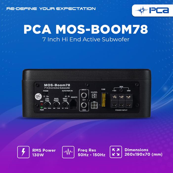 PCA MOS-BOOM78 HI END SUBWOOFER AKTIF SLIM 7"