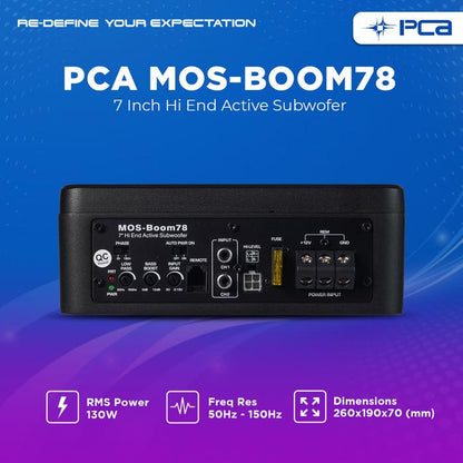 PCA MOS-BOOM78 HI END SUBWOOFER AKTIF SLIM 7"