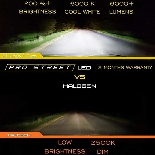 ELEVATE LED Pro Street H4 Lampu LED Headlamp 6000K 28W