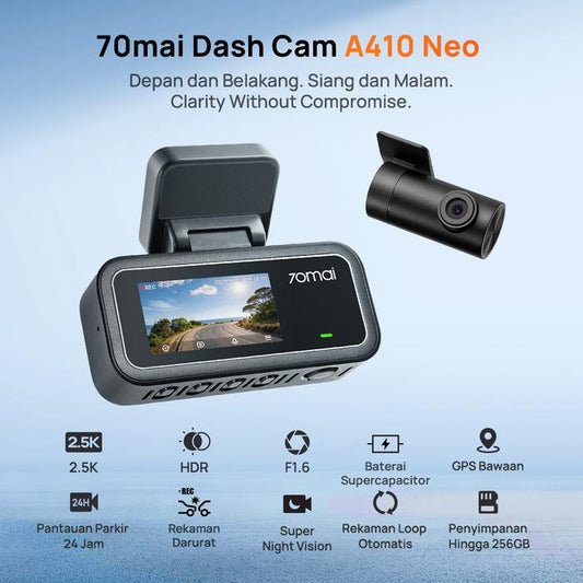 70MAI DASH CAM 2 CHANNEL A410 NEO