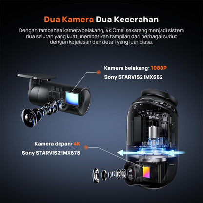 70MAI DASH CAM OMNI X800 4K
