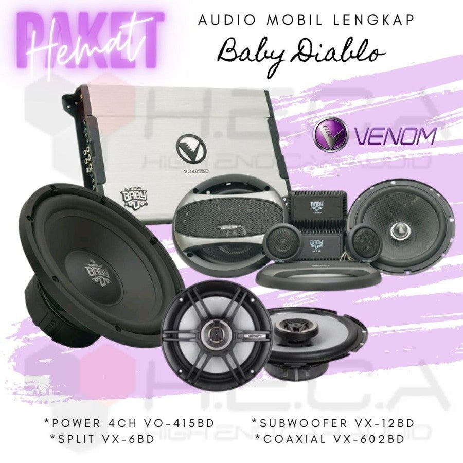 VENOM PAKET AUDIO FULL SET BABY DIABLO