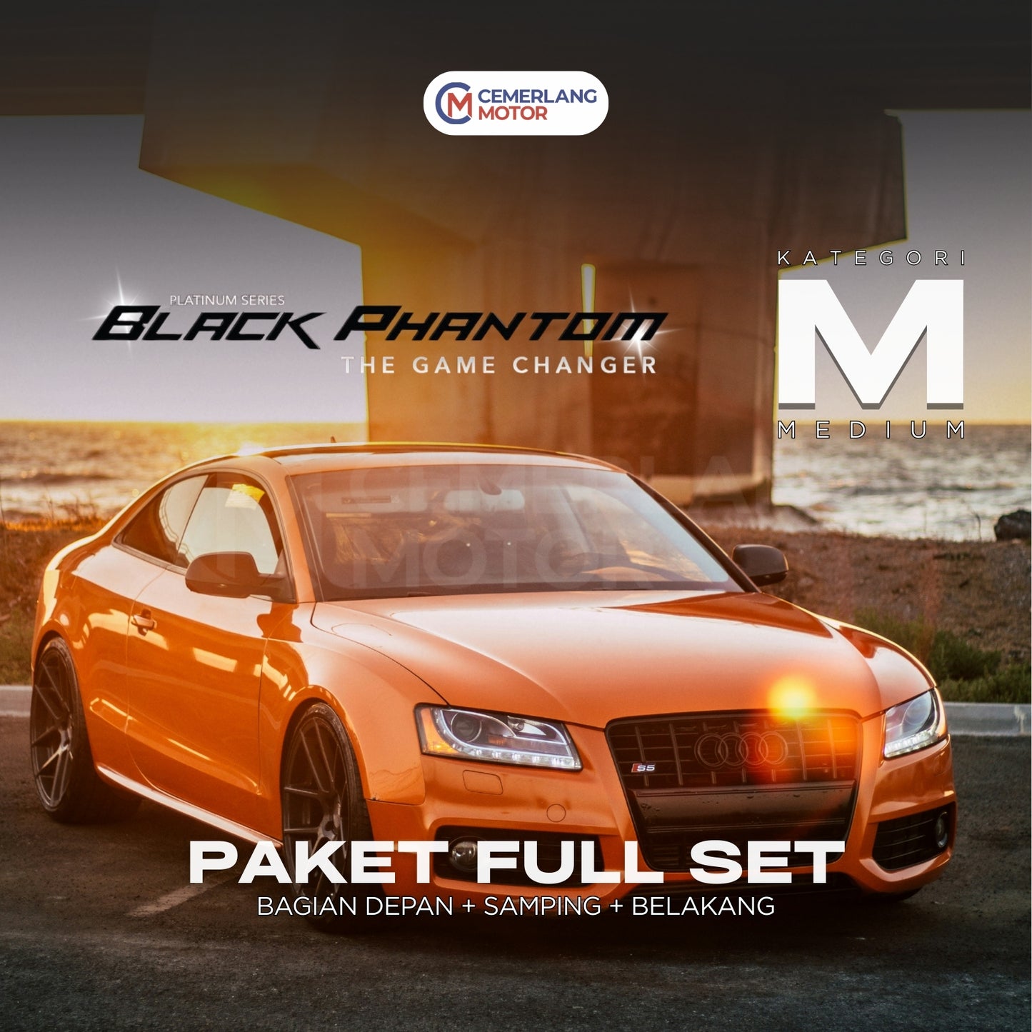 KACA FILM SOLARGARD BLACK PHANTOM FULL SET