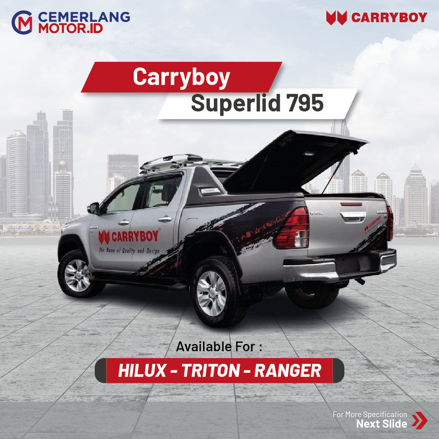 SUPERLID COVER CARRYBOY CB795 FOR HILUX REVO (2016 - ON)