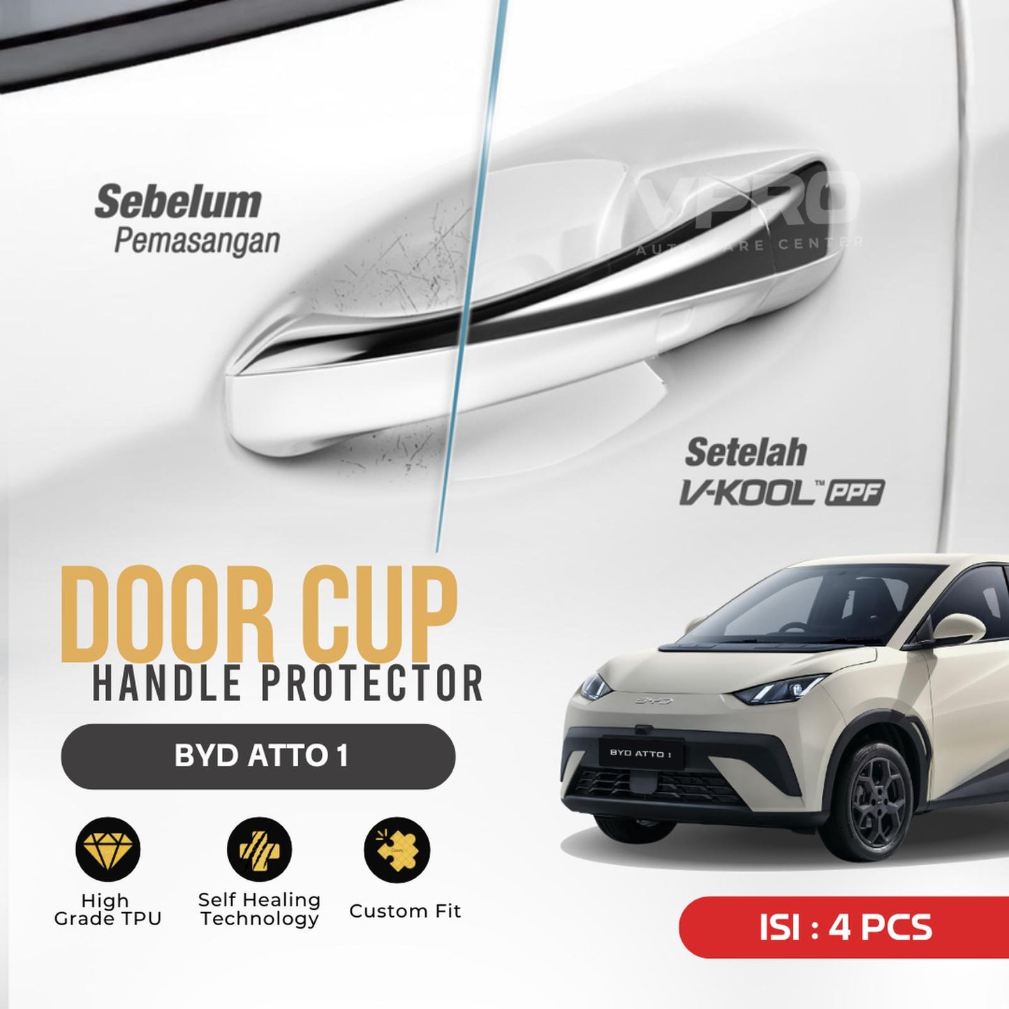 V-KOOL PPF DOOR CUP BYD ATTO 1
