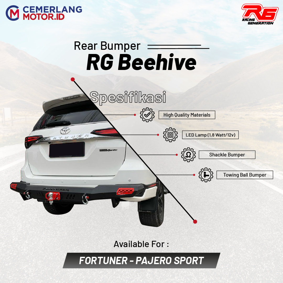 BUMPER BELAKANG RG BEEHIVE